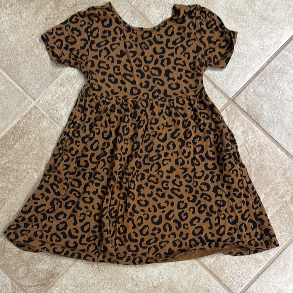 Old Navy Brown Tan Flutter Sleeve Sundress